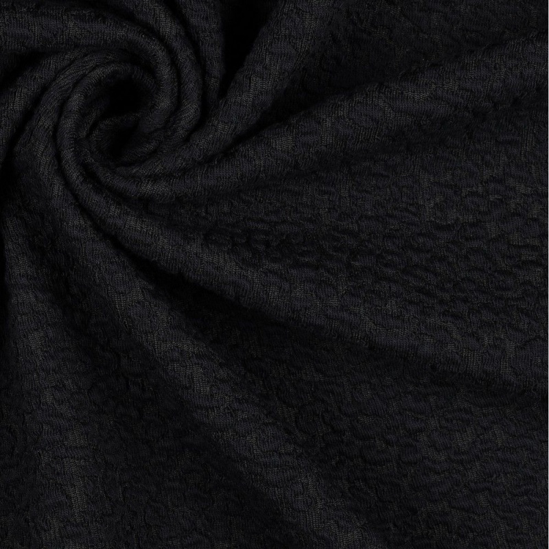 Black - Prewashed Cotton Jacquard Fabric 17
